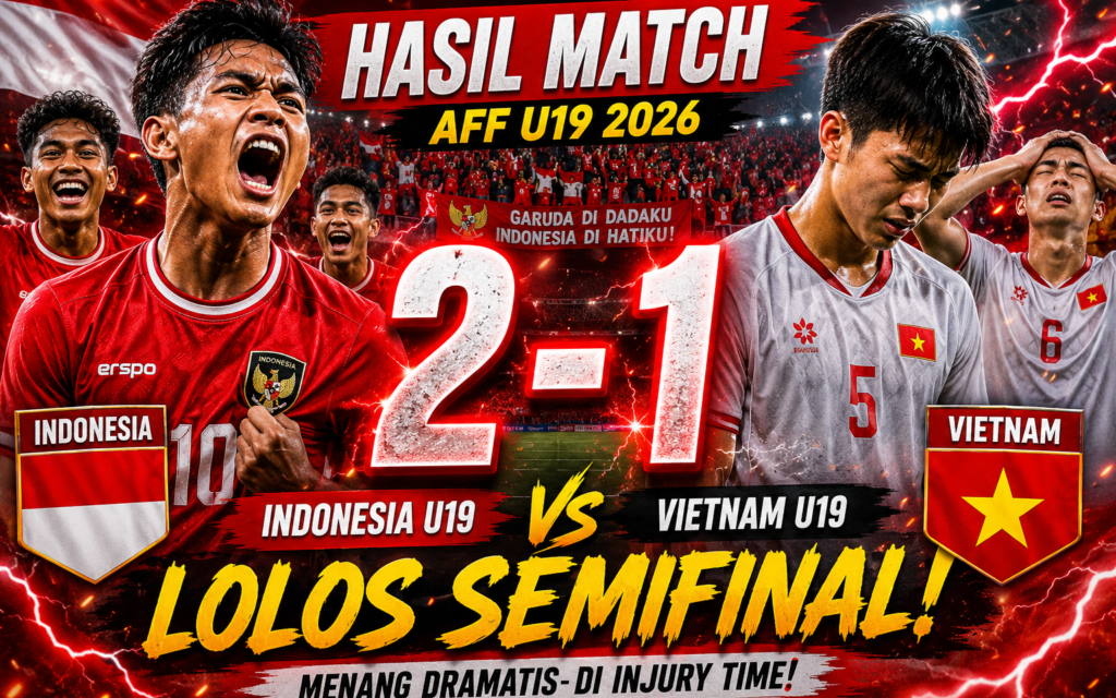 Duel Sengit Indonesia VS Vietnam, Ini Jalannya Pertandingan