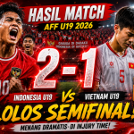Duel Sengit Indonesia VS Vietnam, Ini Jalannya Pertandingan