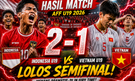 Duel Sengit Indonesia VS Vietnam, Ini Jalannya Pertandingan
