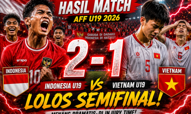 Duel Sengit Indonesia VS Vietnam, Ini Jalannya Pertandingan