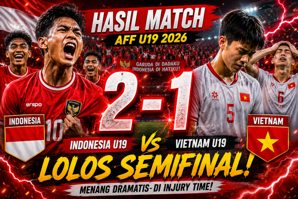 Duel Sengit Indonesia VS Vietnam, Ini Jalannya Pertandingan